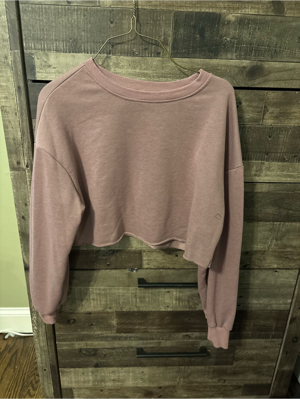 Cropped Mauve Sweatshirt - Women